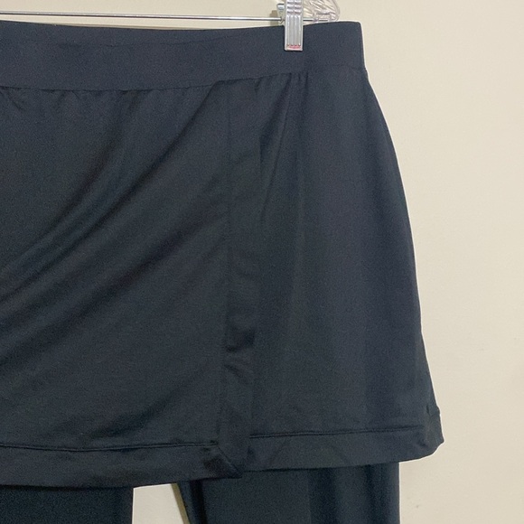 Tail Black Skirted Leggings women XL performance yoga outdoors hiking camp soft - Picture 3 of 6